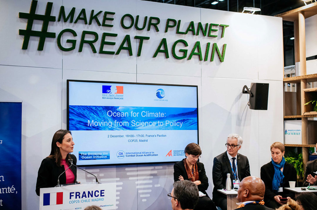 amenagement pavillon de la France - COP 25 à Madrid  